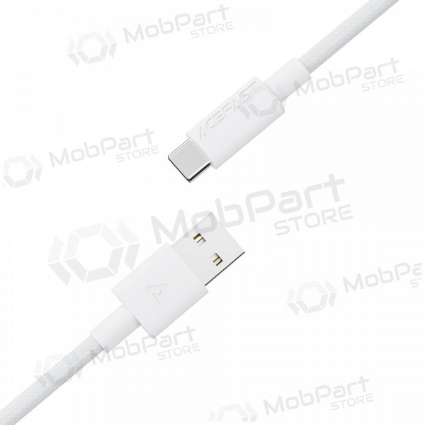 USB kabel Acefast C18-04 USB-A to USB-C 1.2m hvit