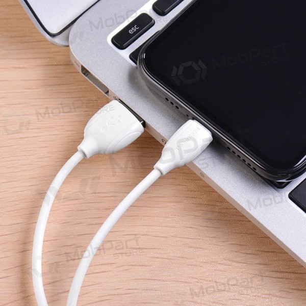 Lightning-kabel Borofone BX19 USB-A til Lightning 1 m hvit