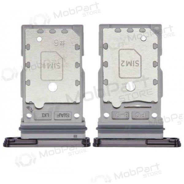 Samsung Galaxy S23 / S23 Plus Dual SIM kortholder (svart) (service pack) (original) Samsung Galaxy S23 / S23 Plus Dual SIM kortholder (svart) (service pack) (original)