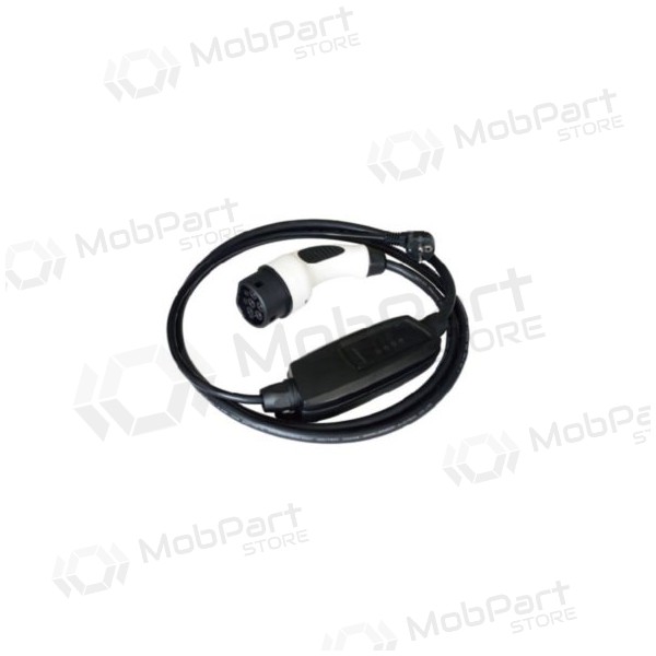 Elektromobilio nešiojamas lader Duosida Type 2 - Schuko (220V), 16A, 3.6kW, 1-fazė, 5m