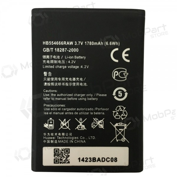Huawei E5375, EC5377, E5373, E5356, E5351, E5330, EC5377U-872 modem batteri, akkumulator (HB554666RAW)