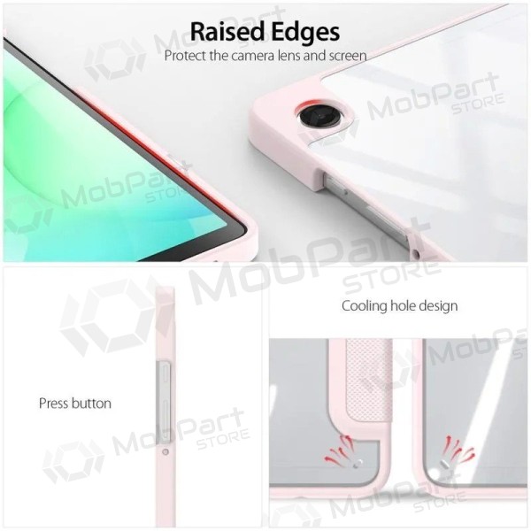 Samsung Galaxy Tab A9 Plus 11.0, A11 Plus 11.0 deksel - Dux Ducis Toby (rosa)