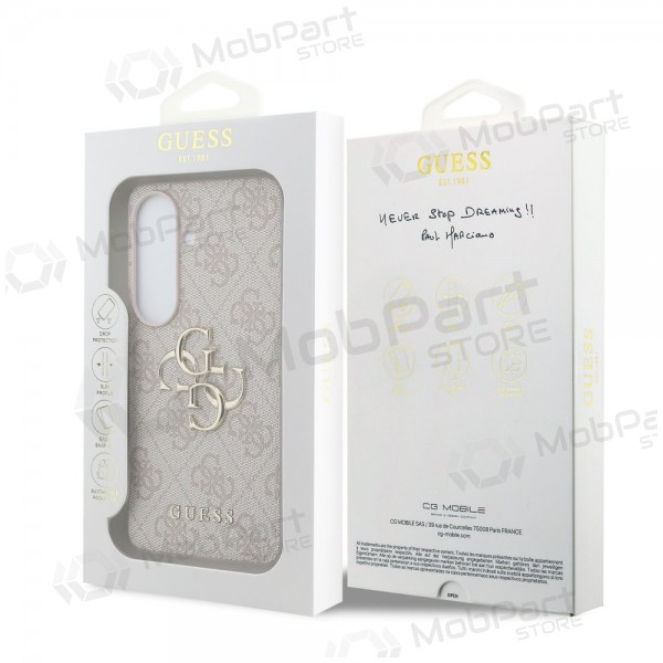 Samsung Galaxy S26 deksel - Guess PU 4G Metal Logo (rosa)