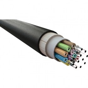 Optisk kabel Excel 205-300 4 fibere single mode OS2 9/125 G652D LSZH CPR Dca UV-bestandig 1000 N