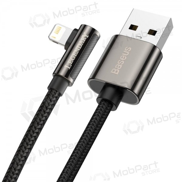 USB kabel Baseus Legend Lightning 2.4A 2.0m (svart) CALCS-A01