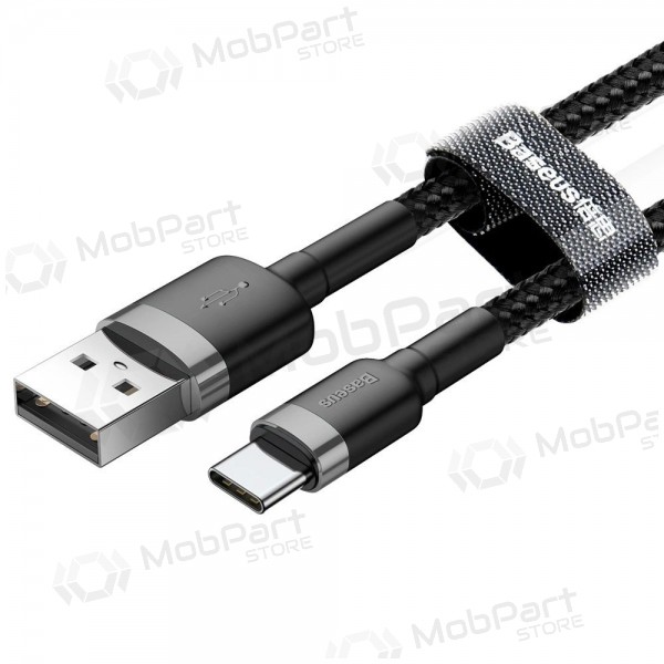 USB-kabel Baseus Cafule Type-C 2.0m 2.0A (grå-svart) CATKLF-CG1