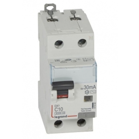 Automatisk bryter med jordfeilbryter Legrand 411000 - (10A, 1P+NR, 230V, 30mA, RCBO)