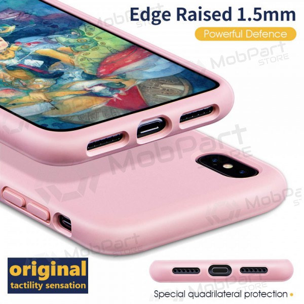 Apple iPhone 13 mini deksel - Liquid Silicone 1.5mm (rosa)
