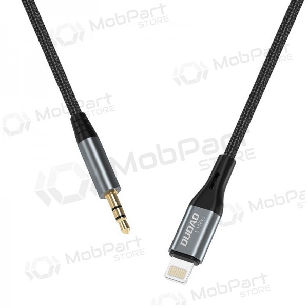 Lydkabel Dudao L11Pro Lightning til 3.5 mm 1 m svart