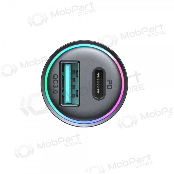 Lader automobilinis Joyroom JR-CCN04 USB-C/USB-A 60W svart