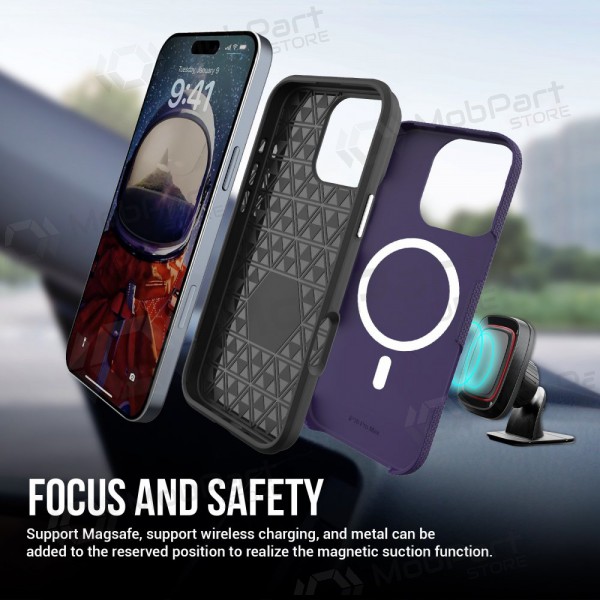 Apple iPhone 15 Pro Max deksel „Perfectionists“ (lilla) Apple iPhone 15 Pro Max deksel „Perfectionists“ (lilla)