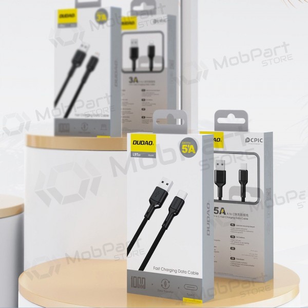 USB-kabel Dudao L9T USB-A til USB-C 5A 1.0m svart