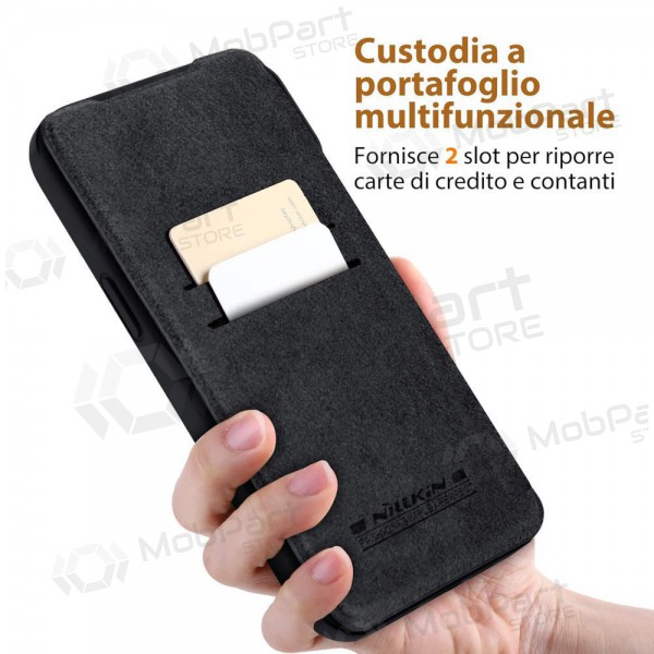 Apple iPhone 14 Plus deksel „Nillkin Leather“ (svart) Apple iPhone 14 Plus deksel „Nillkin Leather“ (svart)