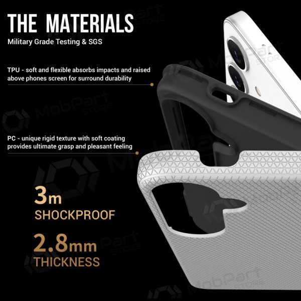 Deksel / etui Perfectionists Triangle Case Samsung A165 A16 4G/A166 A16 5G sølvgrå Deksel / etui Perfectionists Triangle Case Samsung A165 A16 4G/A166 A16 5G sølvgrå