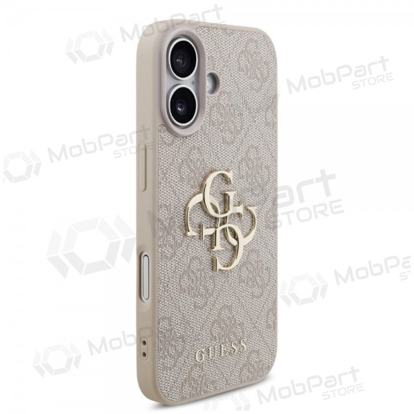 Apple iPhone 17 deksel - Guess PU 4G Metal Logo (rosa)