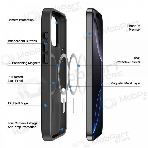 Apple iPhone 16 Pro Max deksel - Dux Ducis Yind (svart)