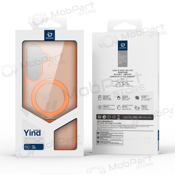 Samsung Galaxy S26 deksel - Dux Ducis Yind Magnetic Stand (oransje)