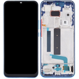 Xiaomi Mi 10T Lite 5G skjerm (blå) (med ramme) (service pack) (original)