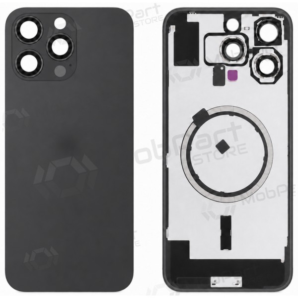 Apple iPhone 16 Pro Max bakdeksel (svart) (Premium)