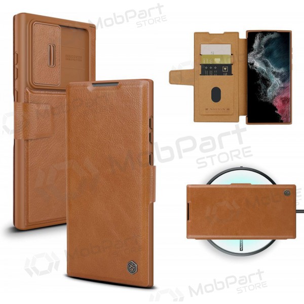 Samsung Galaxy S23 FE deksel „Nillkin Leather“ (brun)