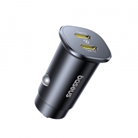 Lader for biler Baseus GoTrip 2xUSB-C 30W svart C00072300123-01