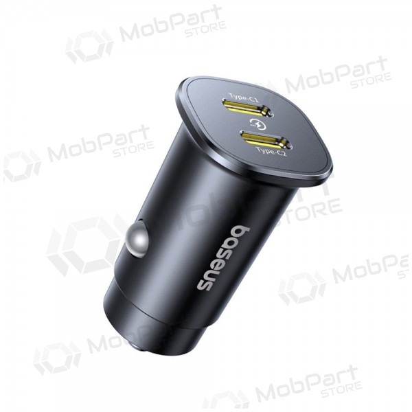 Lader for biler Baseus GoTrip 2xUSB-C 30W svart C00072300123-01