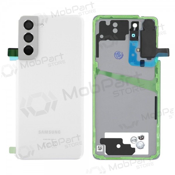 Samsung G991 Galaxy S21 5G bakside (Phantom White) (brukt grade B, original)