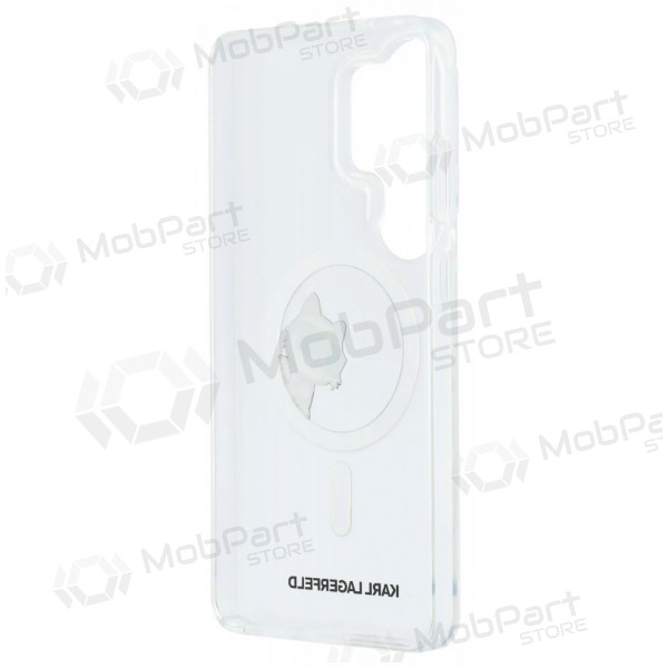 Samsung Galaxy S26 Ultra deksel - Karl Lagerfeld IML Choupette Peekaboo Logo Magnetic (gjennomsiktig)