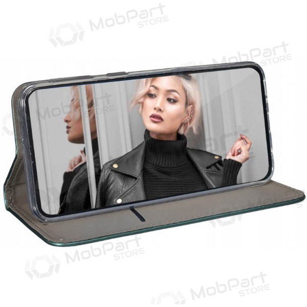 Samsung A135 Galaxy A13 4G deksel - Smart Magnetic (mørkegrønn)