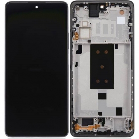 Ekranas Xiaomi 11T 5Gmed lietimui jautriu stikliuku og rėmeliu Meteorite Grey original (service pack)