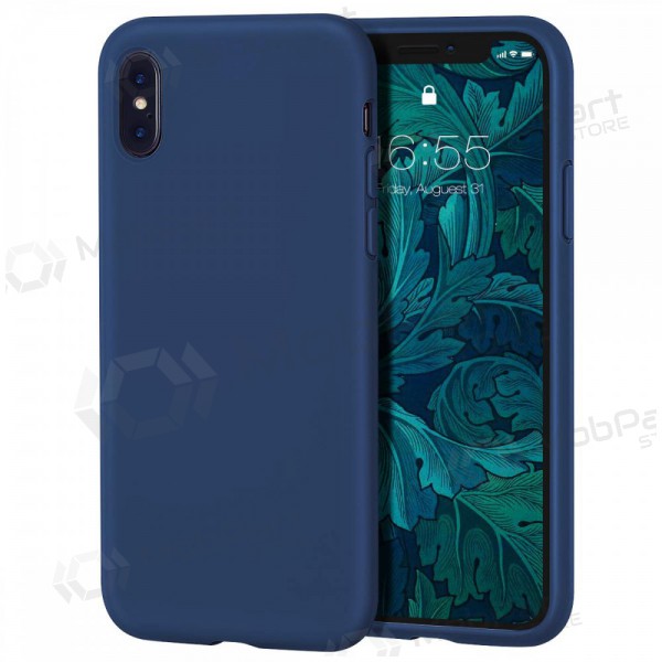 Apple iPhone 13 Pro deksel - Liquid Silicone 1.5mm (mørkeblå)
