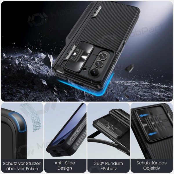 Samsung Galaxy Z Fold4 deksel „Nillkin CamShield Pro“ (svart) Samsung Galaxy Z Fold4 deksel „Nillkin CamShield Pro“ (svart)