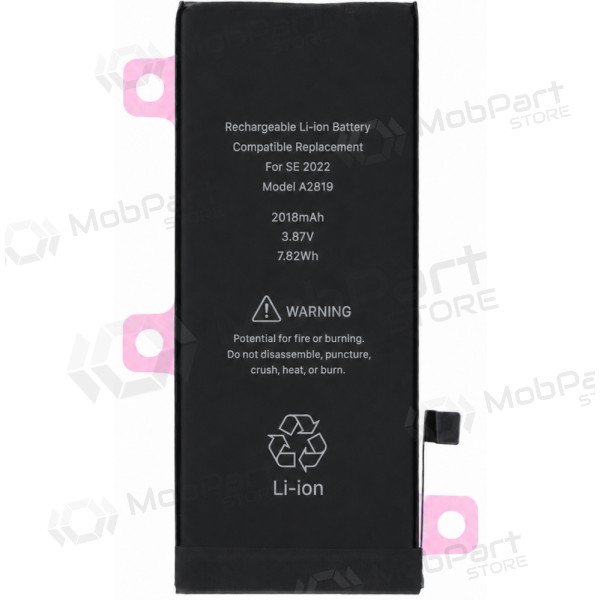 Akumuliatorius ORG egnet iPhone SE 2022 2018mAh su lipduku