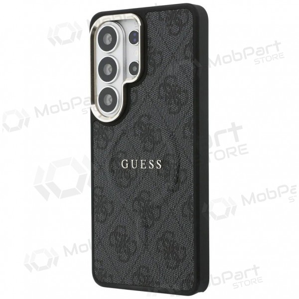 Samsung Galaxy S26 Ultra deksel - Guess PU Leather 4G Gold Frame Magnetic (svart)