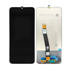 Ekranas Samsung A226 A22 5G su lietimui jautriu stikliuku Black ORG
