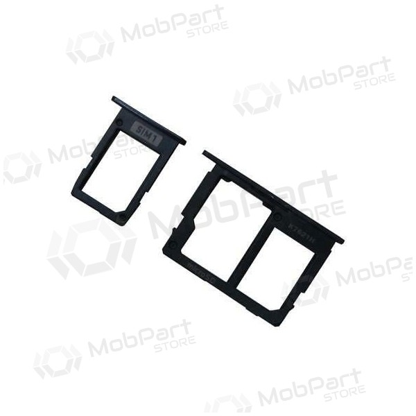 Samsung J600 Galaxy J6 2018 SIM kortholder (2stk) (svart)