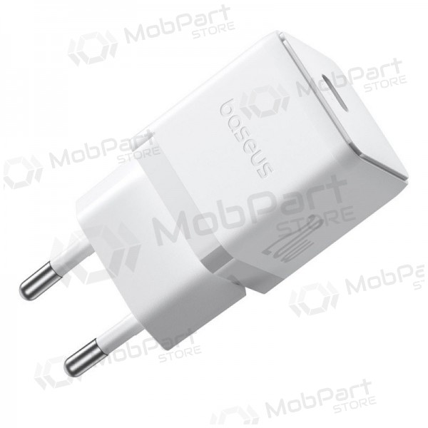 Lader Baseus Palm 20W USB-C + USB-C to USB-C cable 1.0m hvit P10111602213-01