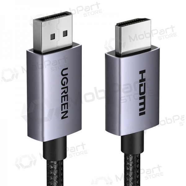 HDMI-kabel Ugreen DP125 DisplayPort til HDMI 2 m 4K 30 Hz svart
