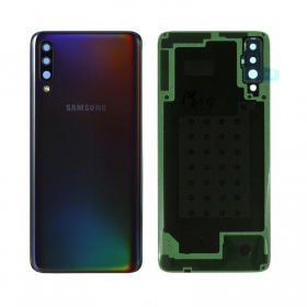 Samsung A705 Galaxy A70 2019 bakside (svart) (brukt grade C, original)