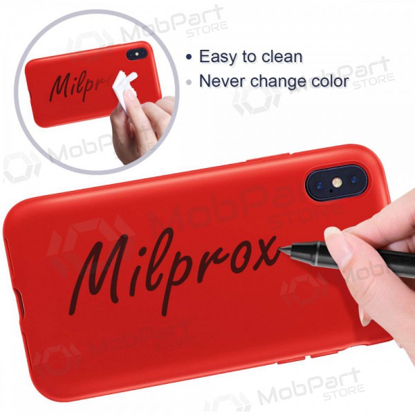 Apple iPhone 12 Pro deksel - Liquid Silicone 1.5mm (rød)