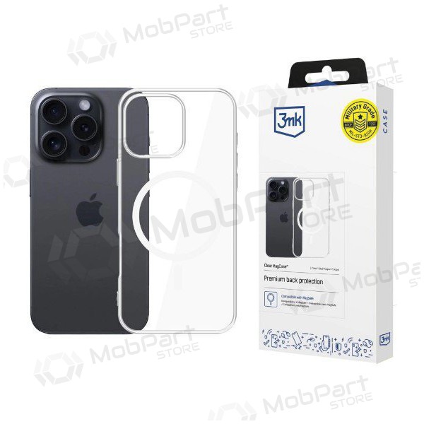 Deksel / etui 3mk Clear MagCase Apple iPhone 17 Pro