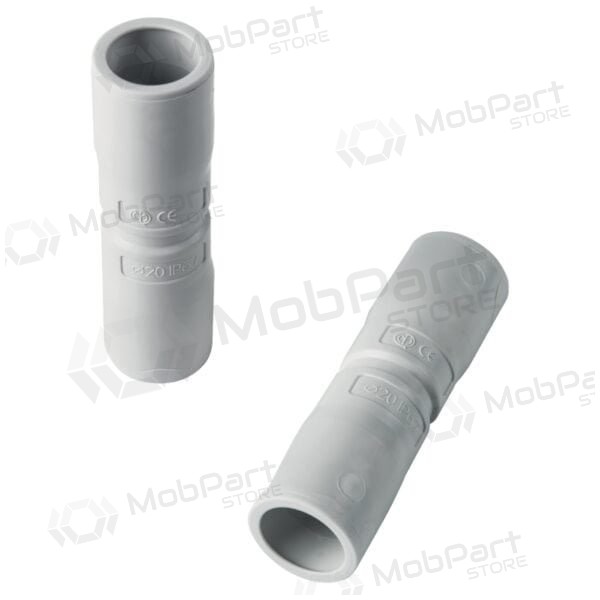 Tiesusmedjungimas Elettrocanali EC74020 (D20, grå (RAL7035),med išplatintu galu, behalogenis)