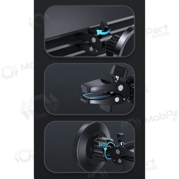 Lader-laikiklis magnetinis automobilinis Joyroom JR-ZS240 MagSafe 15W svart