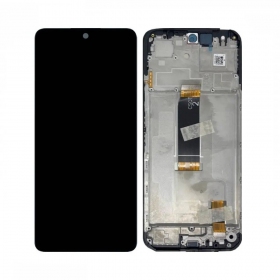 Ekranas Xiaomi Redmi 13 4G/5G/Poco M6 4G su lietimui jautriu stikliuku og rėmeliu Black original (service pack)