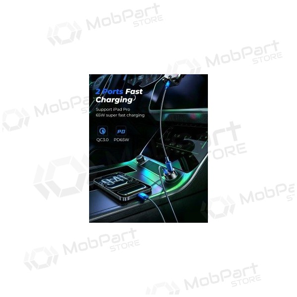 Billader Joyroom JR-CCN18 65 W USB-C + USB-A svart