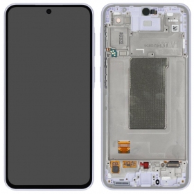 Samsung Galaxy A37 5G skjerm (lavendel) (med ramme) (original)
