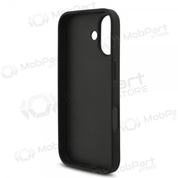 Apple iPhone 17 deksel - Guess PU 4G Metal Logo Strap (svart)