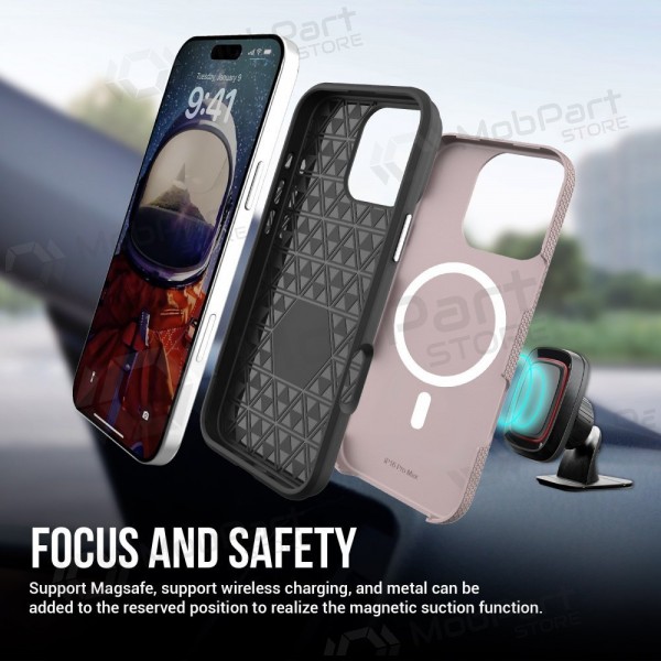 Apple iPhone 17 Pro Max, 18 Pro Max deksel - Perfectionists (rose gull)