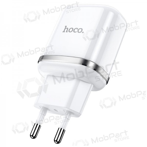 Lader Hoco N4 med 2 USB-porter (2,4A) (hvit)