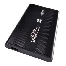 2.5" HDD deksel / etui USB2.0, 6.5 cm